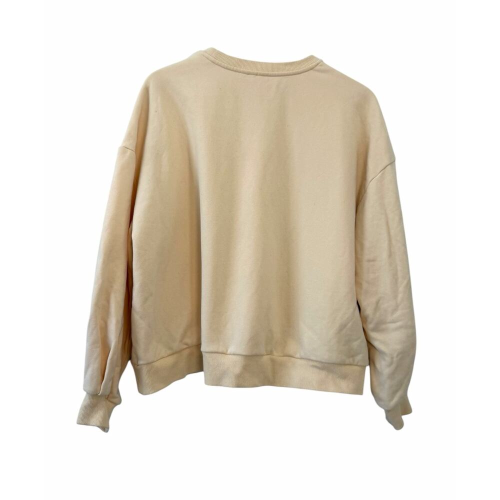 Queen of Sparkles Flower Sequin Sweatshirt Small Floral Pullover Size Small - Picture 5 of 10